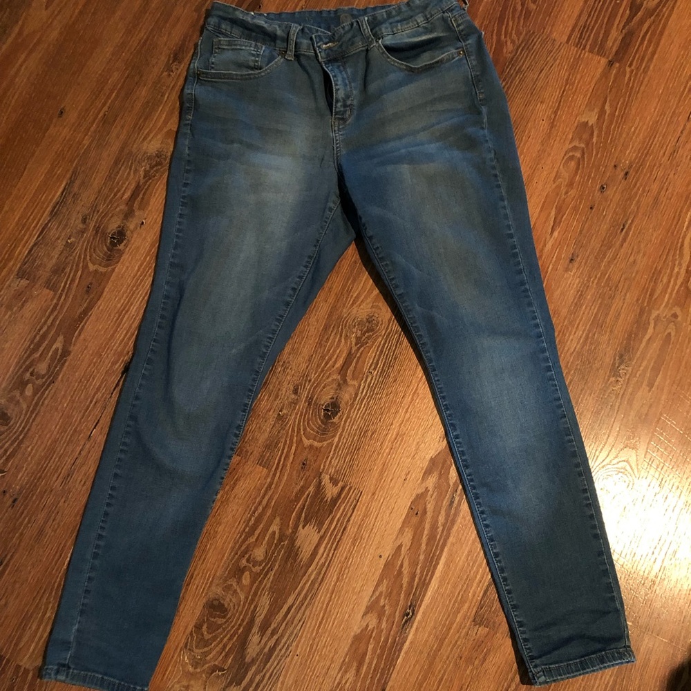 Light blue soft denim jeggings